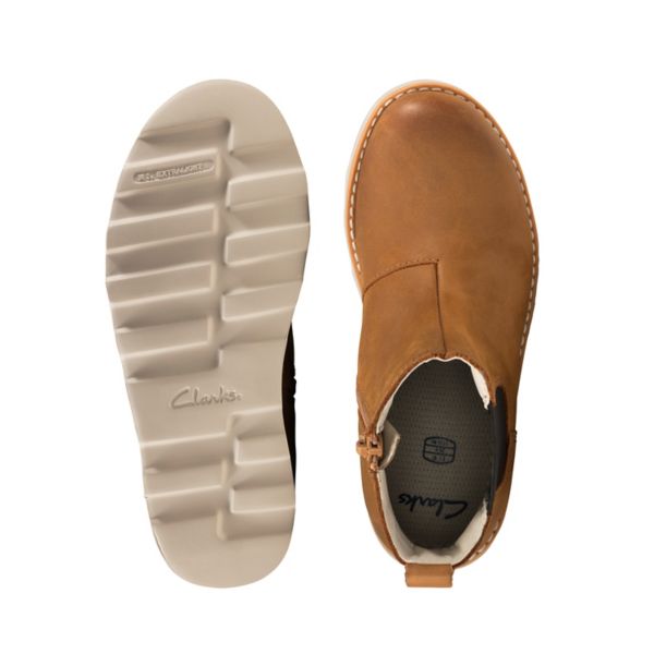 Clarks Boys Crown Halo Kid Casual Shoes Brown | CA-7640389
